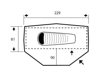 Trimm ONE-DSL tent (1 persoon) 1