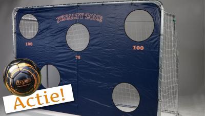 Avyna soccer goals set with training wall 1