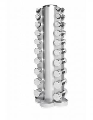 Lifemaxx dumbbell toren met verchroomde dumbbellset