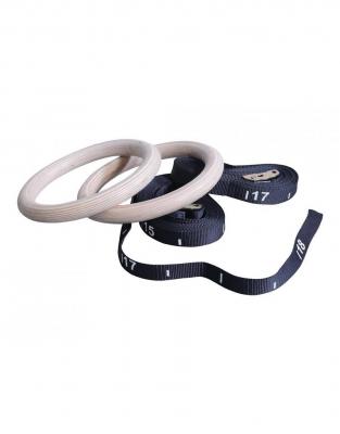 Lifemaxx wooden training ring set