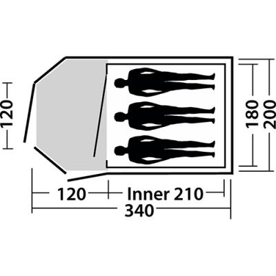 EasyCamp Corona 300 (Oranje) 5