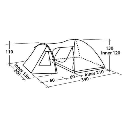 EasyCamp Corona 300 (Blue) 5