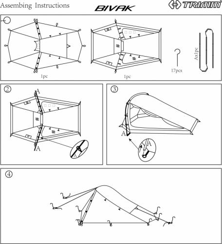 Trimm Bivak tent D 2