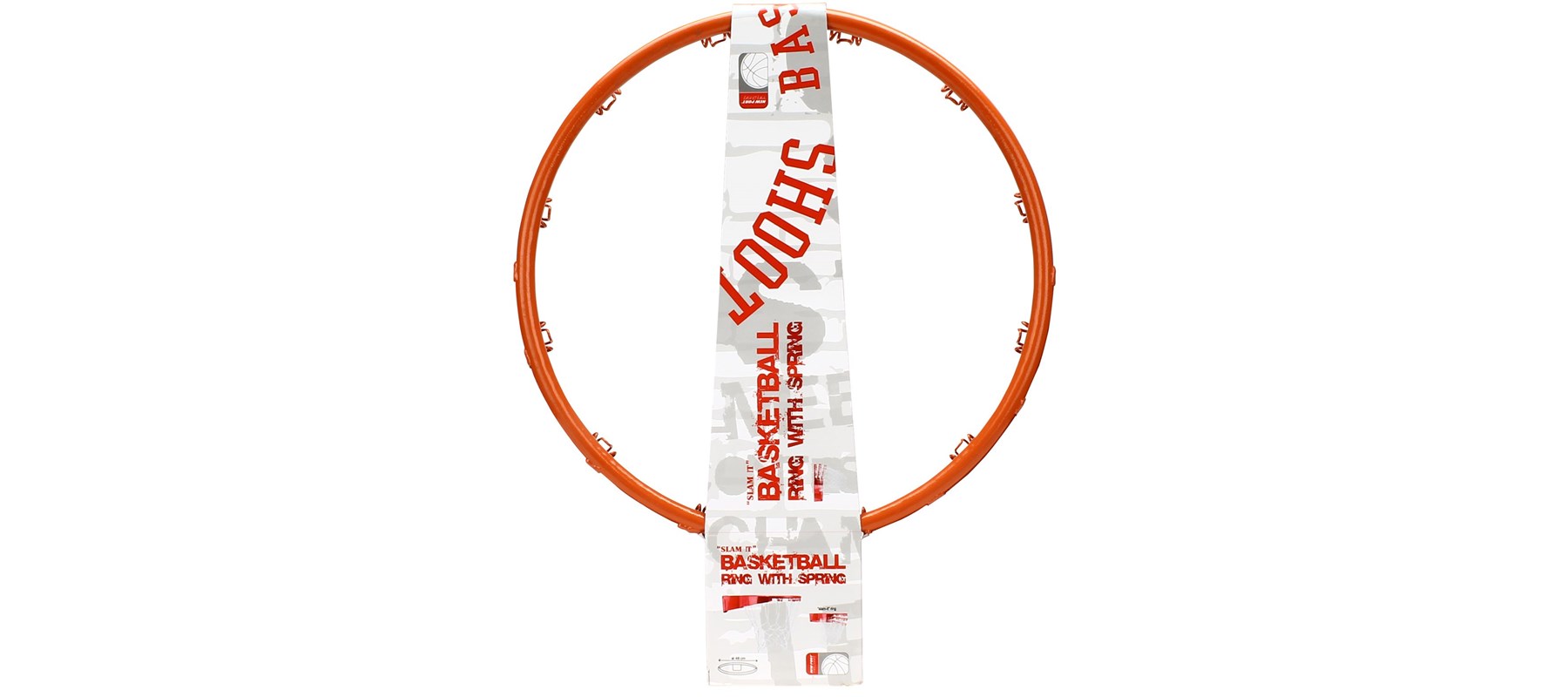 New Port Basketbalring met Veer - Slam rim Pro - Oranje 2