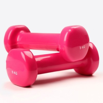 Vinyl dumbbellset (2 x 1 kg)