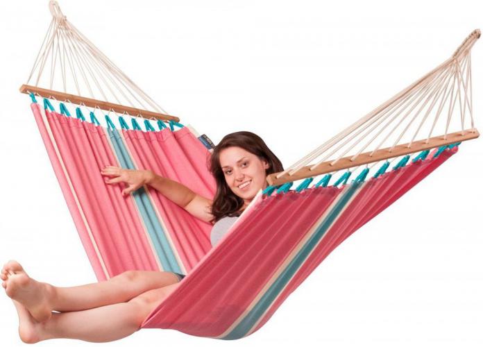 La Siesta FRUTA Hangmat met spreidstok (1-persoons) 6