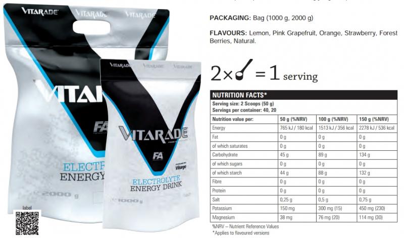 FA Vitarade® EL energy drink (1000 g) 1