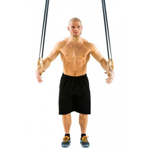 Gymstick wooden gym rings with training videos 1