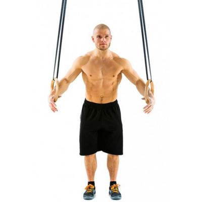 Gymstick wooden gym rings with training videos 1