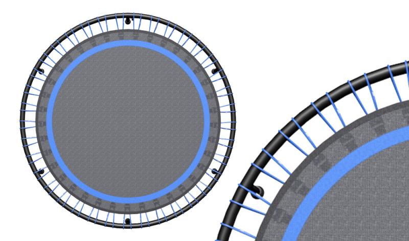 Productafbeelding voor 'Flexbounce fitness trampoline 125 cm (Blauw)'