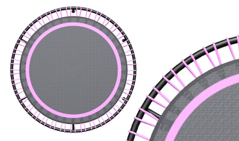 Productafbeelding voor 'Flexbounce fitness trampoline 125 cm (Roze)'