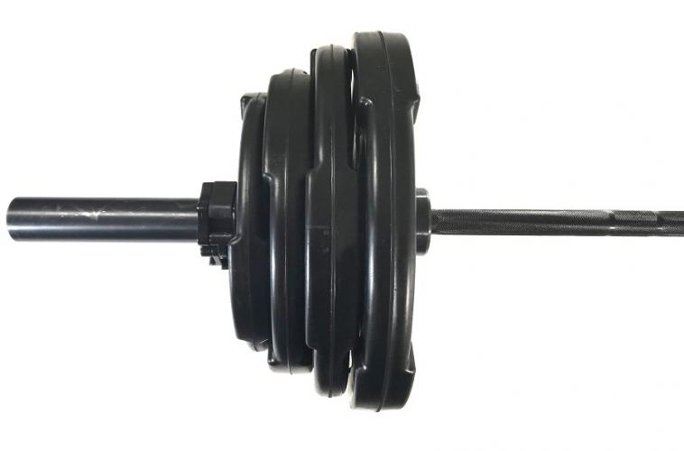 Strongman rubber black olympic lifting set 3