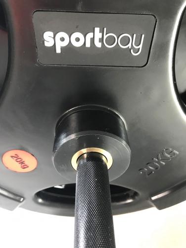 Strongman rubber black olympic lifting set 4