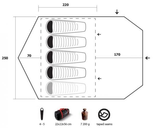Trimm CAMP tent (5 persons) 2