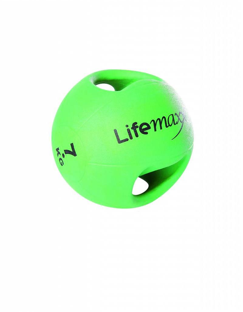 Lifemaxx medicine ball with handles 1