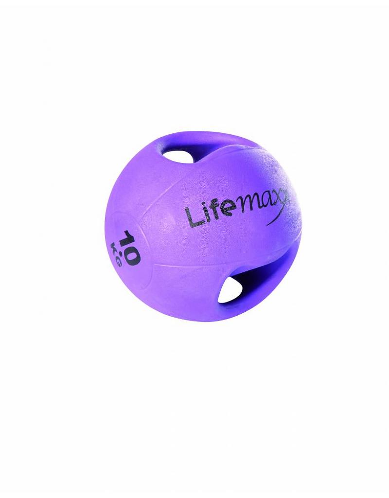 Lifemaxx medicine ball with handles 4