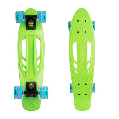 Worker penny board with luminous wheels (22")