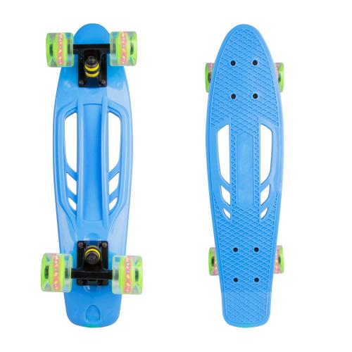 Worker penny board with luminous wheels (22") 1