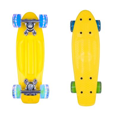 Worker penny board with luminous wheels (17")