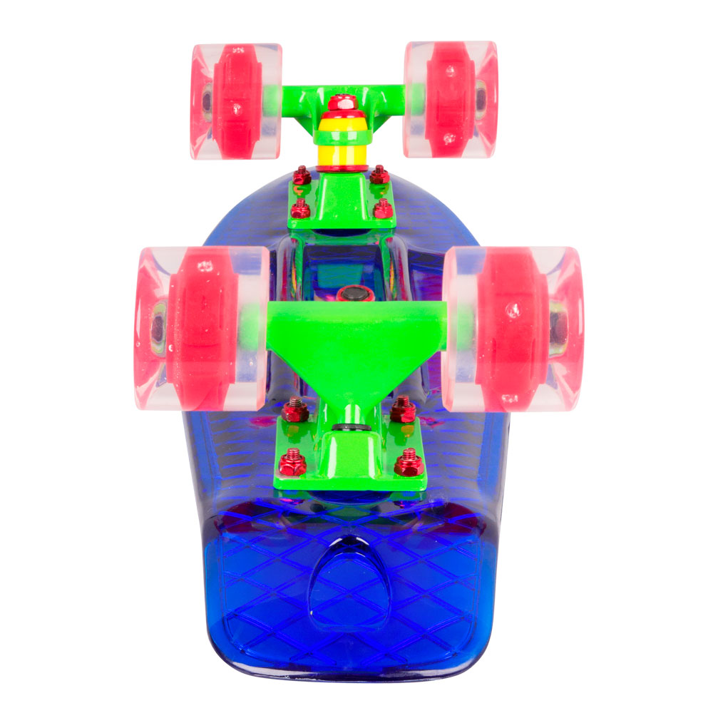 Worker pennyboard transparent light up wheels (22 inch) 2