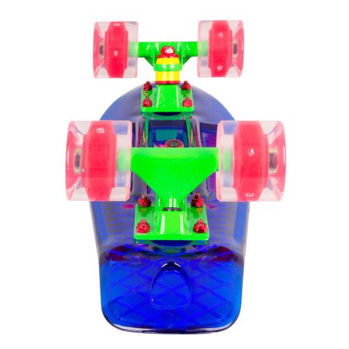 Worker pennyboard transparent light up wheels (22 inch) 2