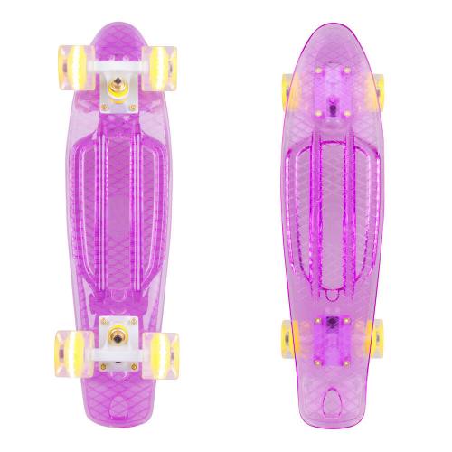 Worker pennyboard transparent light up wheels (22 inch) 3