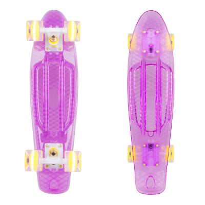 Worker pennyboard transparent light up wheels (22 inch) 3