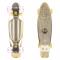 Worker penny board gold mirra with light up wheels (22 inch)