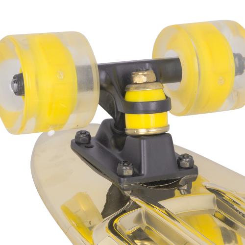 Worker penny board gold mirra with light up wheels (22 inch) 4