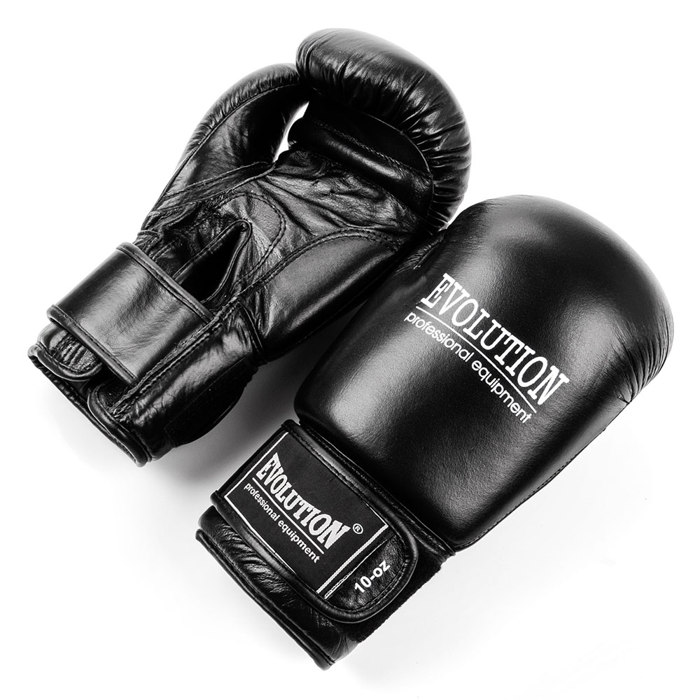 Evolution RB14 boxing gloves leather black 1