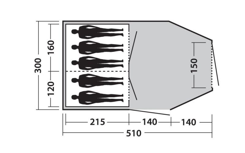 Easy Camp Tent Huntsville 500 4