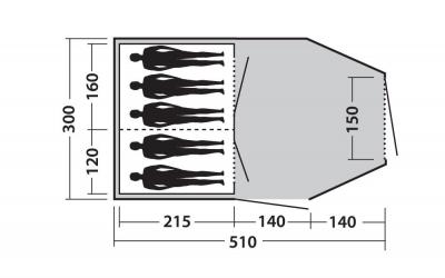 Easy Camp Tent Huntsville 500 4