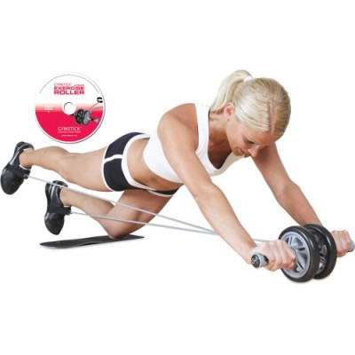 Gymstick double ab wheel with DVD