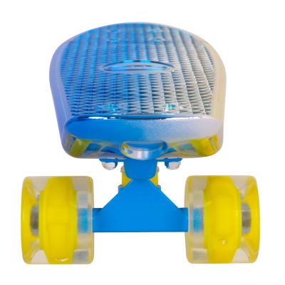 Worker penny board blue mirra with light up wheels (22 inch) 2