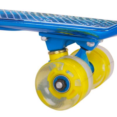 Worker penny board blue mirra with light up wheels (22 inch) 5