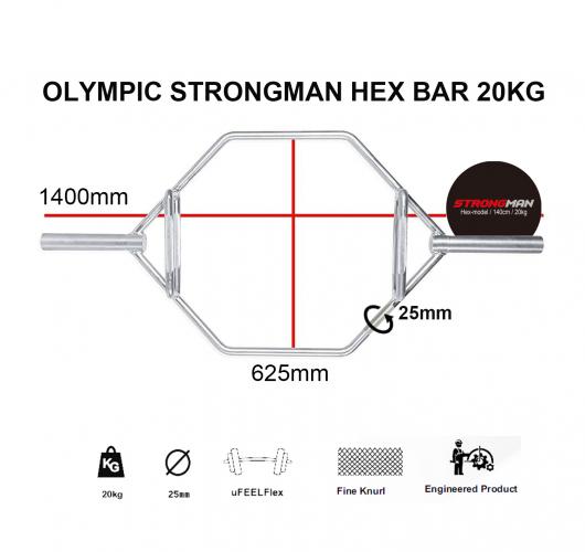 Strongman Olympic Hex Bar 2