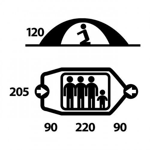 Husky FIGHTER tent (4 persons) 3