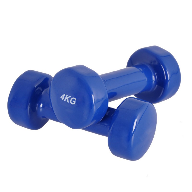 Vinyl dumbell set 2 x 4 kg