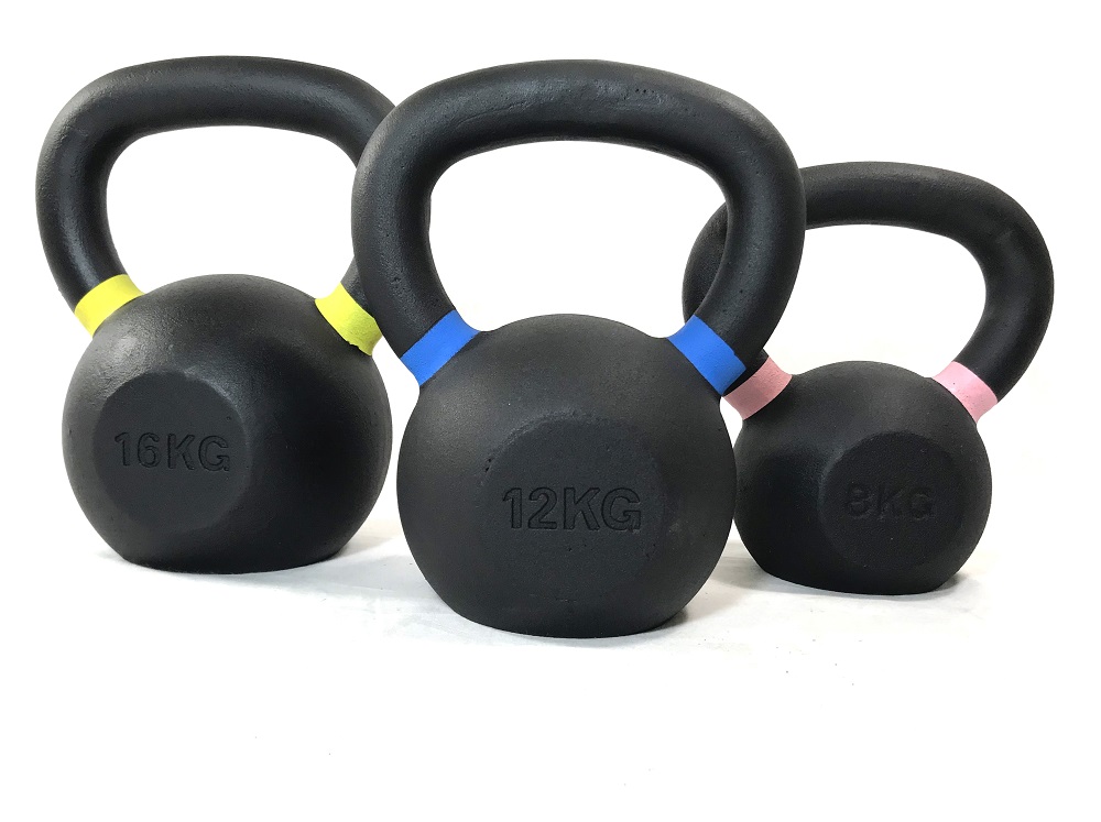 Poeder coating kettlebells 4 t/m 68 kg