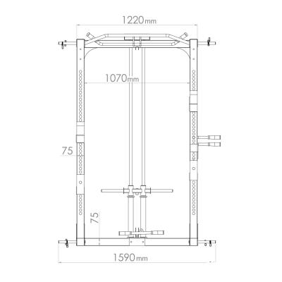 RawFitness power rack PRO 8