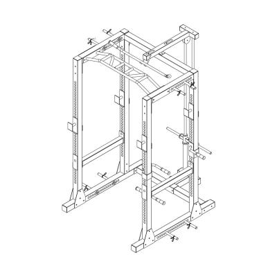 RawFitness power rack PRO 11