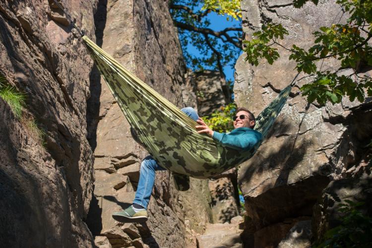 La Siesta COLIBRI CAMO travel hammock (Double)  7