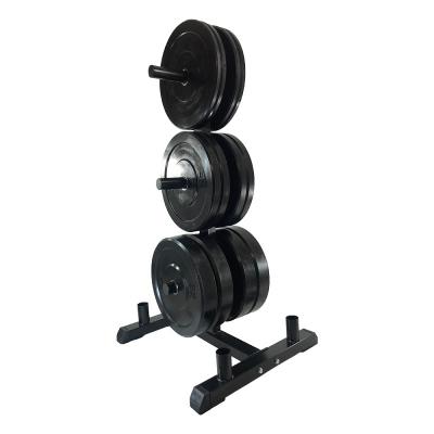 Voordeelset bumpers 140 kg + Olympic plate rack