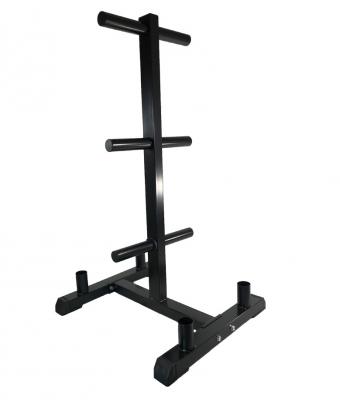 Voordeelset bumpers 140 kg + Olympic plate rack 3