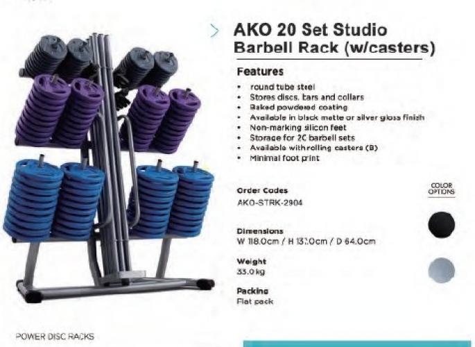 RawFitness opbergrek voor pump haltersets 2