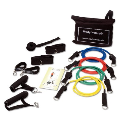 FIT-LASTICS resistance tube set Trainings Kit (Level 1-4)