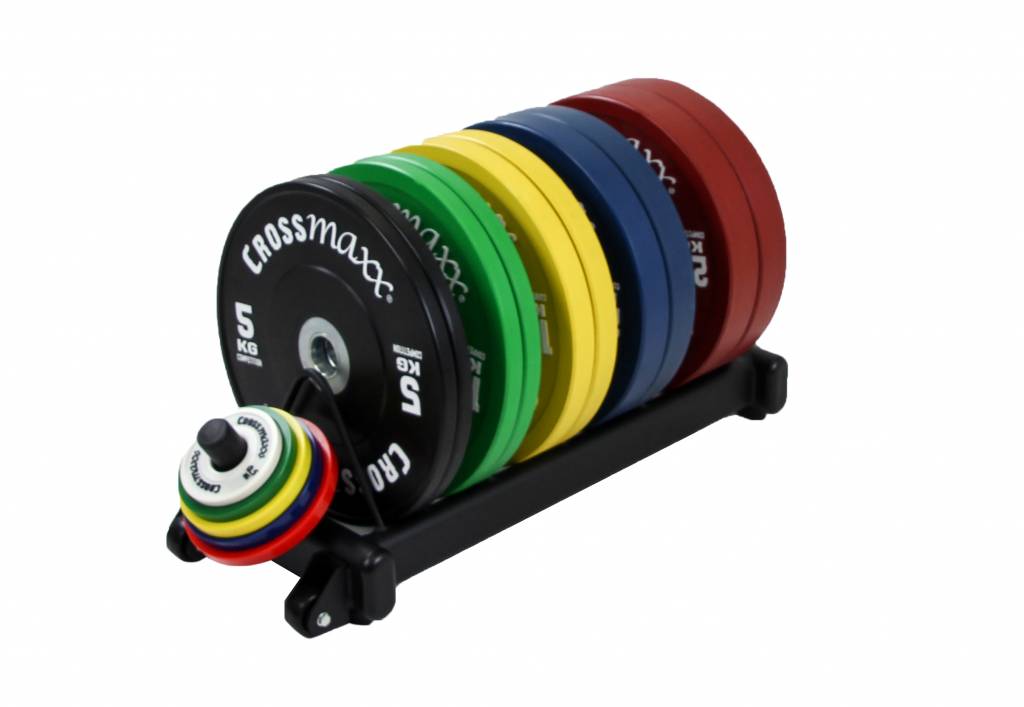 Crossmaxx Bumper plate rack (zwart)