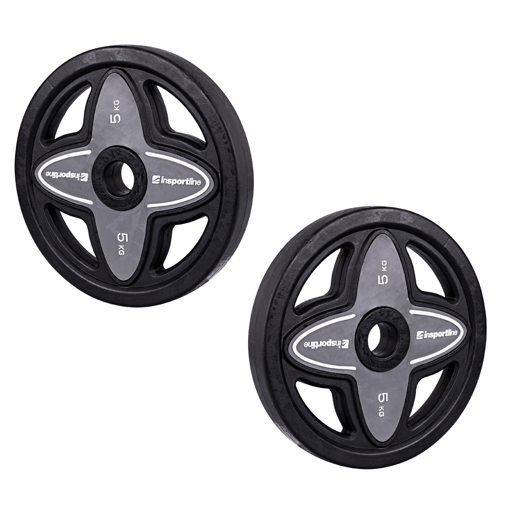 Insportline Barbell + Bumperplate set (2-20kg) 6