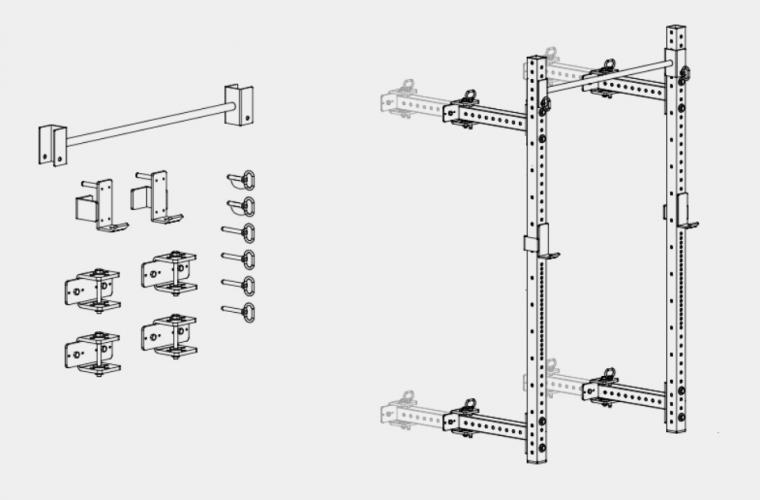 Strongman Foldable squat rack D65 5