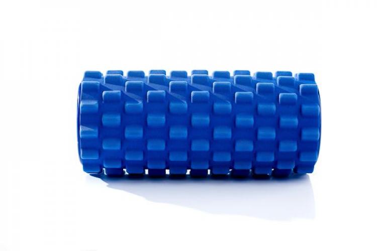 Foamroller grid blauw 1